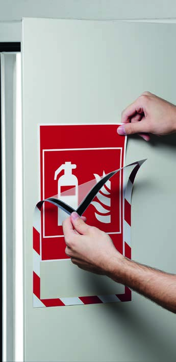 RAMkA MAgnEtycznA MAgnEtIc SEcURIty Perfekcyjna przyczepność dla zwiększenia Twojego bezpieczeństwa Bezpieczne przyleganie DURAFRAME MAGNETIC SECURITY zostało specjalnie zaprojektowane do oznaczeń