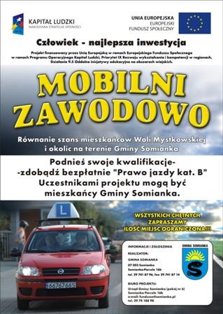 Mobilni zawodowo równanie szans mieszkańców Woli Mystkowskiej i okolic