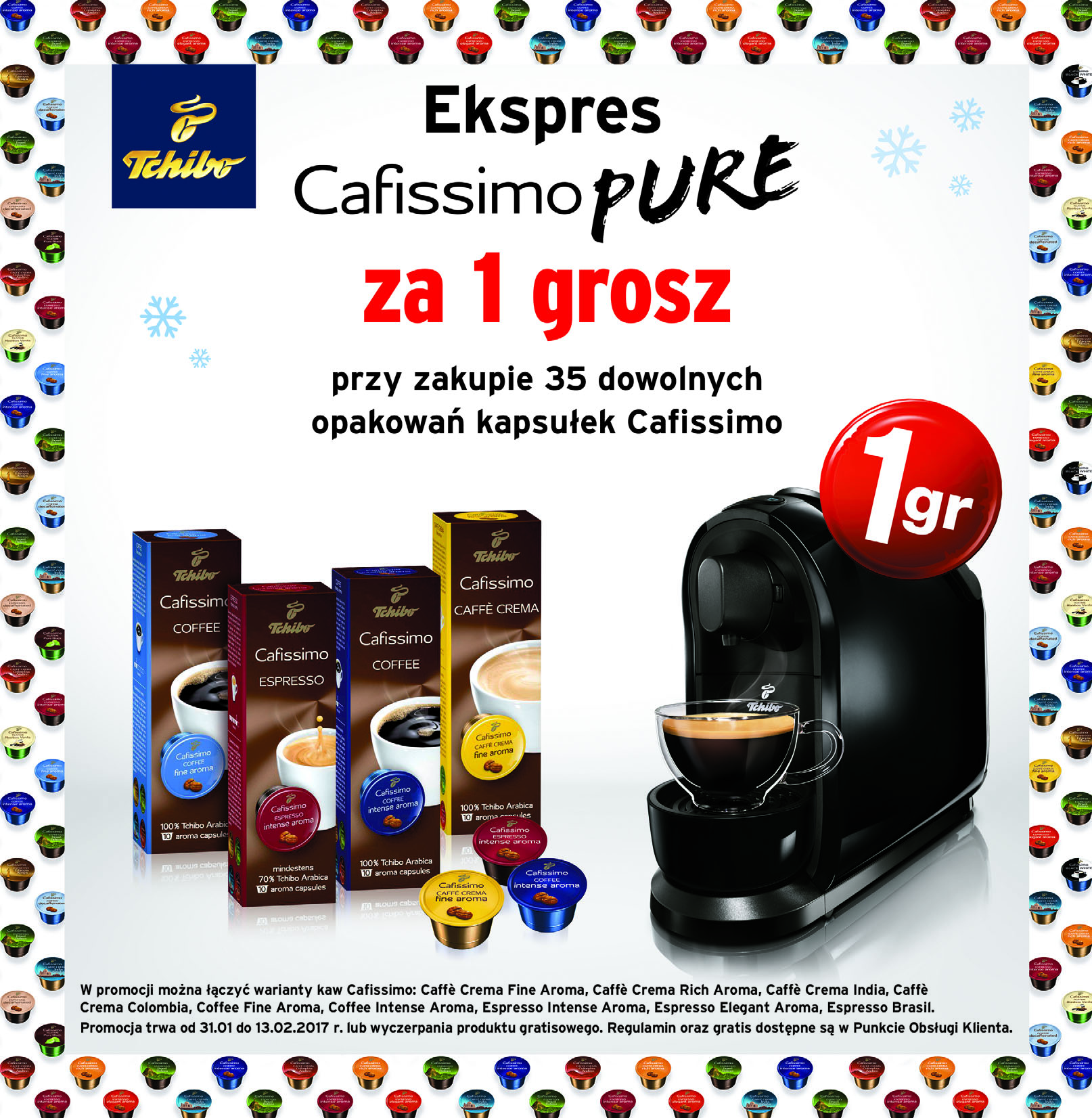 Kapsułki Tchibo Cafissimo różne smaki