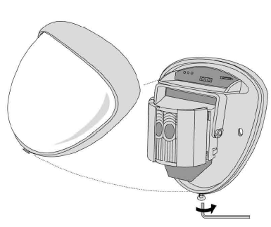 3) PrzełoŜyć standardowy 8 Ŝyłowy kabel po przez otwory w obudowie detektora. Następnie oczyścić końcówki przewodów z izolacji i zamocować w złączu zaciskowym jak pokazano na rysunku 7.