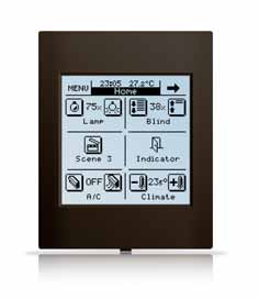 InZennio Z38i KNX Panele dotykowe Pilot ZN1VI-TP38i-W 1:1 (113 x 92 x 12,6 mm.