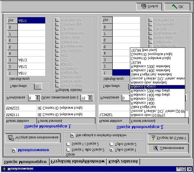 Rozdział 2 Opis funkcjonalny 27 Monitoring Komunikator telefoniczny centrali CA-64 może monitorować zdarzenia do dwóch stacji.