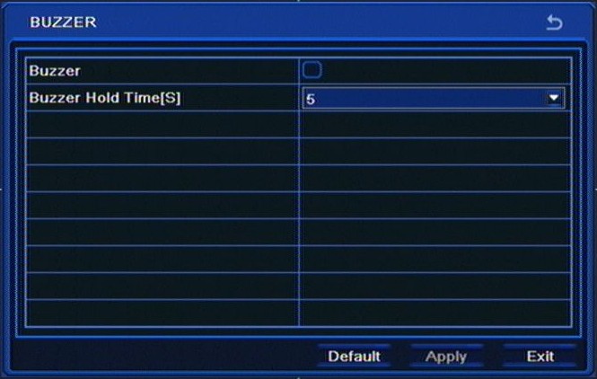 RECORDER S CONFIGURATION NDR-BA3208,NDR-BA3416 User s manual ver.1.0 5.1.5.5.2. Schedule Selecting SCHEDULE from the ALARM OUT displays the following screen: Draw a desired motion-triggered recording schedule using Pencil and Rubber icons.