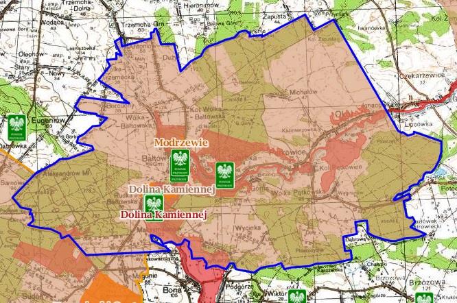 Obszary chronione i cenne przyrodniczo Na terenie Gminy Bałtów występują: 2 Obszary Specjalnej Ochrony Siedlisk Natura 2000 (11% powierzchni gminy), Dolina Kamiennej PLH260019 na terenie gminy