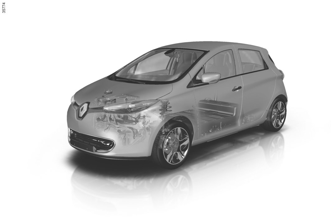 POJAZD ELEKTRYCZNY: prezentacja (1/5) 2 3 1 4 5 1 Elektryczne gniazdo ładowania 2 Silnik elektryczny 3