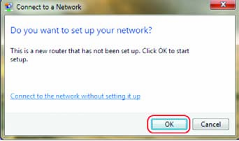 Windows 7: Windows 7 automatycznie wskazuje dostępne sieci bezprzewodowe.
