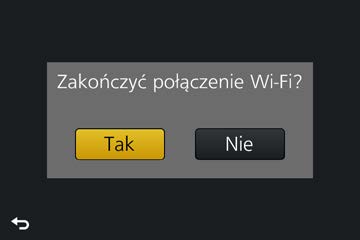 Wi-Fi Obsługa aparatu po nawiązaniu połączenia ze smartfonem W przypadku połączenia nawiązanego za pomocą przycisku [Przez sieć] (Z poziomu aparatu) Wybrać [Przez sieć] i nacisnąć [MENU/SET] Połączyć
