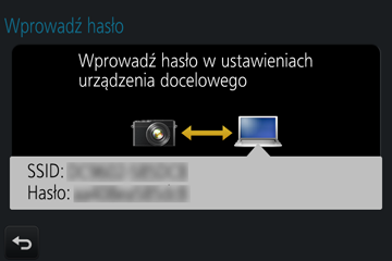 Metoda połączenia [Wi-Fi Direct] [Połączenie WPS] [Połączenie manualne] Opis 1 Ustawić w urządzeniu tryb Wi-Fi Direct 2 Na ekranie aparatu wybrać opcję [Wi-Fi Direct] 3 Na ekranie aparatu wybrać