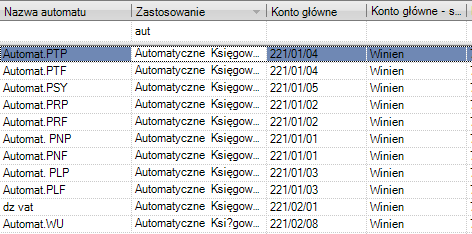 Otwarcie roku 2016 krok 7 ( automaty księgowań podatkowych) Jednostki, które w programie Foka prowadzą ksiegowość podatkową muszą dodatkowo ustwić automaty odpowiedzialne za automatyczne ksiegowanie