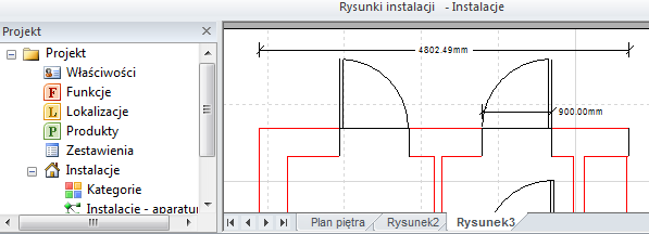 C.3.8. IMPORT PLIKU DO SEE ELECTRICAL BUILDING Importowany do SEE Electrical Building plik będzie tłem (podkładem) rysunku. Nie można go edytować.