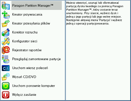 16 Tę operację można wykonać również w środowisku ratunkowym.