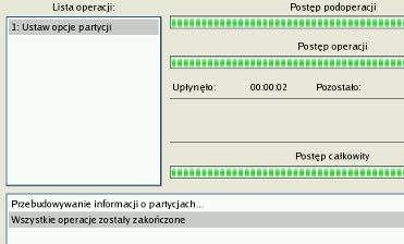 61 6. Po zakończeniu operacji wyświetlone zostanie odpowiednie powiadomienie. 7. Uruchom ponownie komputer.