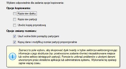 63 8. Na stronie Przeglądania wyników kopiowania możesz przejrzeć wszystkie parametry operacji. 9. Zakończ pracę kreatora i zastosuj oczekujące zmiany. 10. Po zakończeniu kopiowania wyłącz komputer.