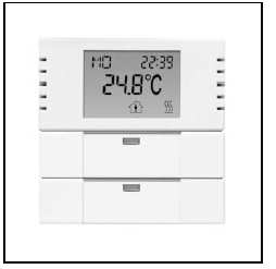 Przycisk LCD Solo Wyświetlacz LCD Status LED Tryb komfort Podniesienie temperatury Powyżej zostały zaprezentowane przykładowe funkcje klawiszy Tryb nocny (Stand by) Obniżenie temperatury Wyświetlacz