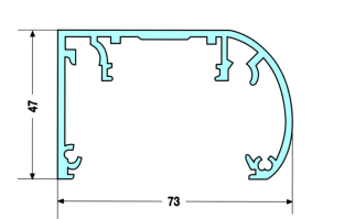 e lamp / Light canopy profiles PU-LPS/PP PU-LTP/8 L - lewa/left R - prawa/right lampy Light canopy profile Zaœlepka profila lampy Light canopy end cap Wykonana z aluminium.