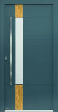 NILA ALUMINIUM PVC ALUMINIUM NILA 90 mm Biały (RAL 9016) Biały (RAL 9016) Od zewnątrz: aplikacje w kolorze Winchester (49240); frezowania Q-10, dł.
