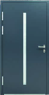 EUNIKA ALUMINIUM 1 ALUMINIUM EUNIKA 90 mm Antracyt (RAL 7016) / Czerwony RAL 3011) Antracyt (RAL 7016) Od zewnątrz: aplikacje ze stali szlachetnej, matowej, szczotkowanej; brak