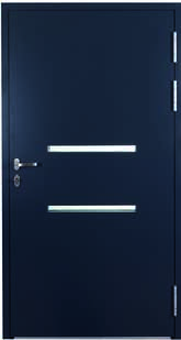 ALBA ALUMINIUM ALUMINIUM ALBA 90 mm Antracyt (RAL 7016) Antracyt (RAL 7016) Od zewnątrz: aplikacje ze stali szlachetnej, matowej szczotkowanej;