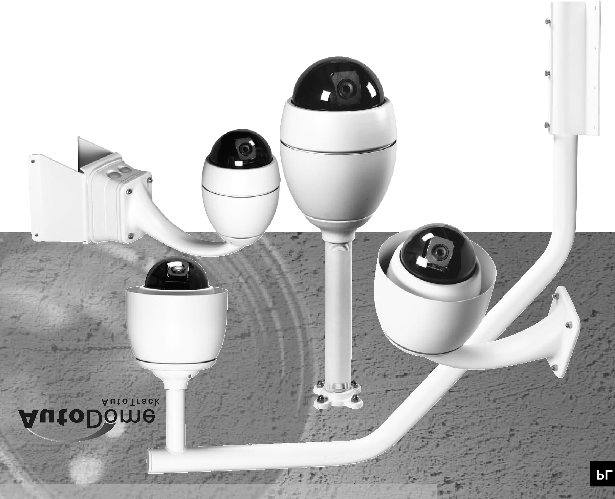 Systemy AutoDome i EnviroDome wersje do montażu ściennego, narożnego, dachowego (parapetowego), na