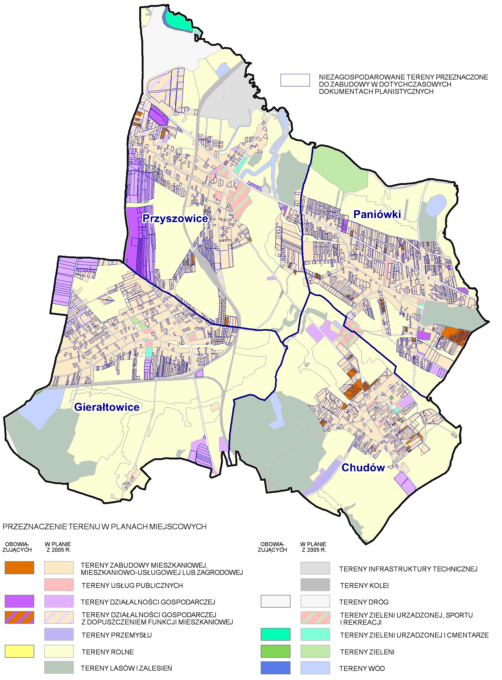 Część A: Uwarunkowania zagospodarowania przestrzennego III. Stan zagospodarowania i przeznaczenia terenów Rys. A5.