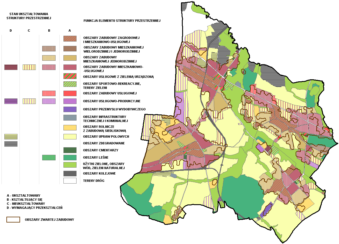 Część A: Uwarunkowania zagospodarowania przestrzennego IV. Stan ładu przestrzennego, krajobrazu, w tym krajobrazu kulturowego Rys. A6.