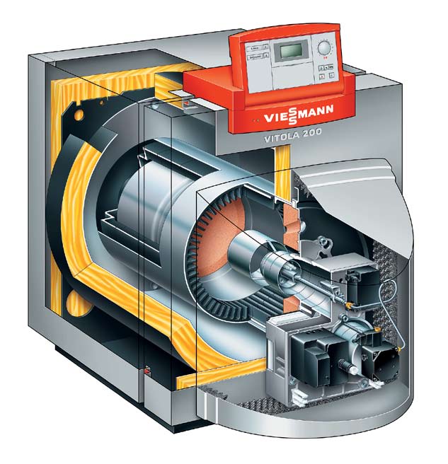 Olejowa technika niskotemperaturowa Stalowe kotły grzewcze Vitola 200 18 do 63 kw Vitola 200 sprawdzona technika Niezawodny, niedrogi, ekonomiczny zalety kotła Vitola 200 można by jeszcze długo