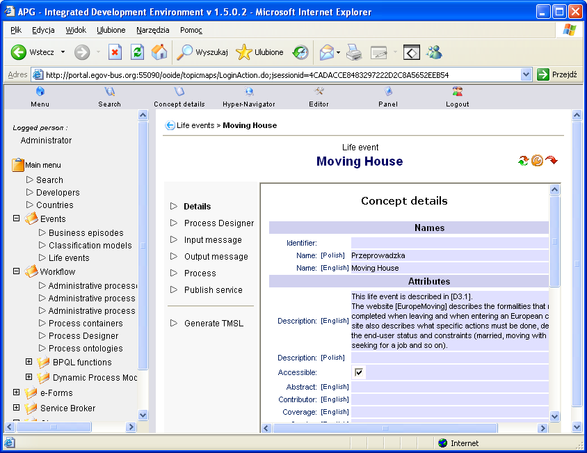 Generatywny Interfejs Użytkownika (OfficeObjects ) generowanie modyfikacja Ontologia
