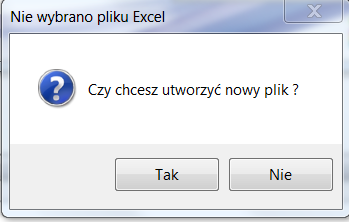 3.3 Ładowanie danych do arkusza 1. Po naciśnięciu przycisku Załaduj dane do arkusza otworzy się okno wyboru Arkusza programu Microsoft Excel: 2. Należy wskazać plik i kliknąć przycisk Otwórz.