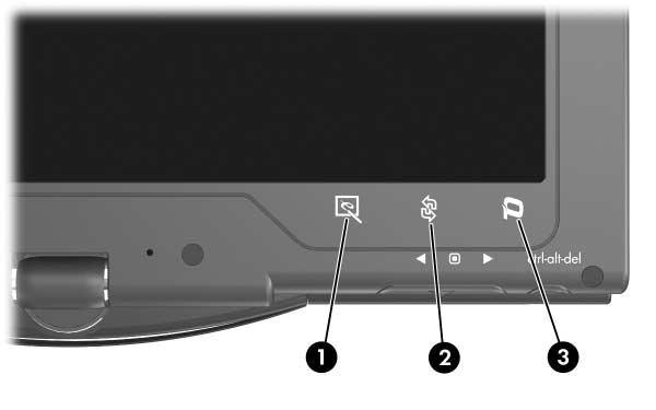 Przyciski uaktywniane piórem 1 Przycisk uruchamiania Panelu wprowadzania na komputerze typu Tablet* Jeśli jest uruchomiony system Windows, przycisk ten powoduje otwarcie Panelu wprowadzania na