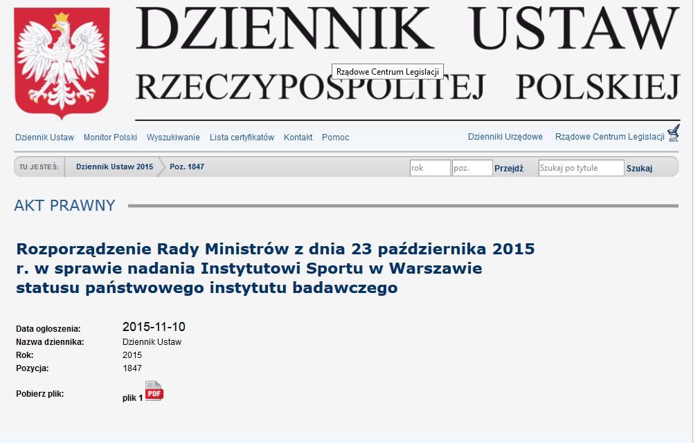 IS w liczbach od 5..05 status Państwowego Instytutu Badawczego IS zatrudnia 73 osoby Roczny budżet to ok. 5 mln zł Ponad 300 osobobadań rocznie Obiekt o pow.