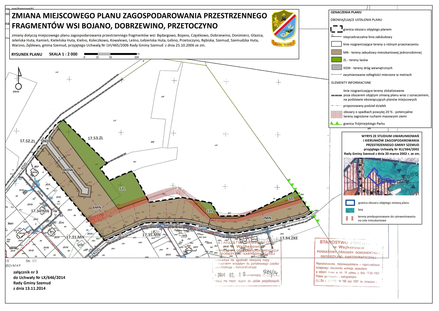 Załącznik Nr 3 do Uchwały Nr LX/646/2014 Rady Gminy Szemud z dnia 13 listopada 2014 r.