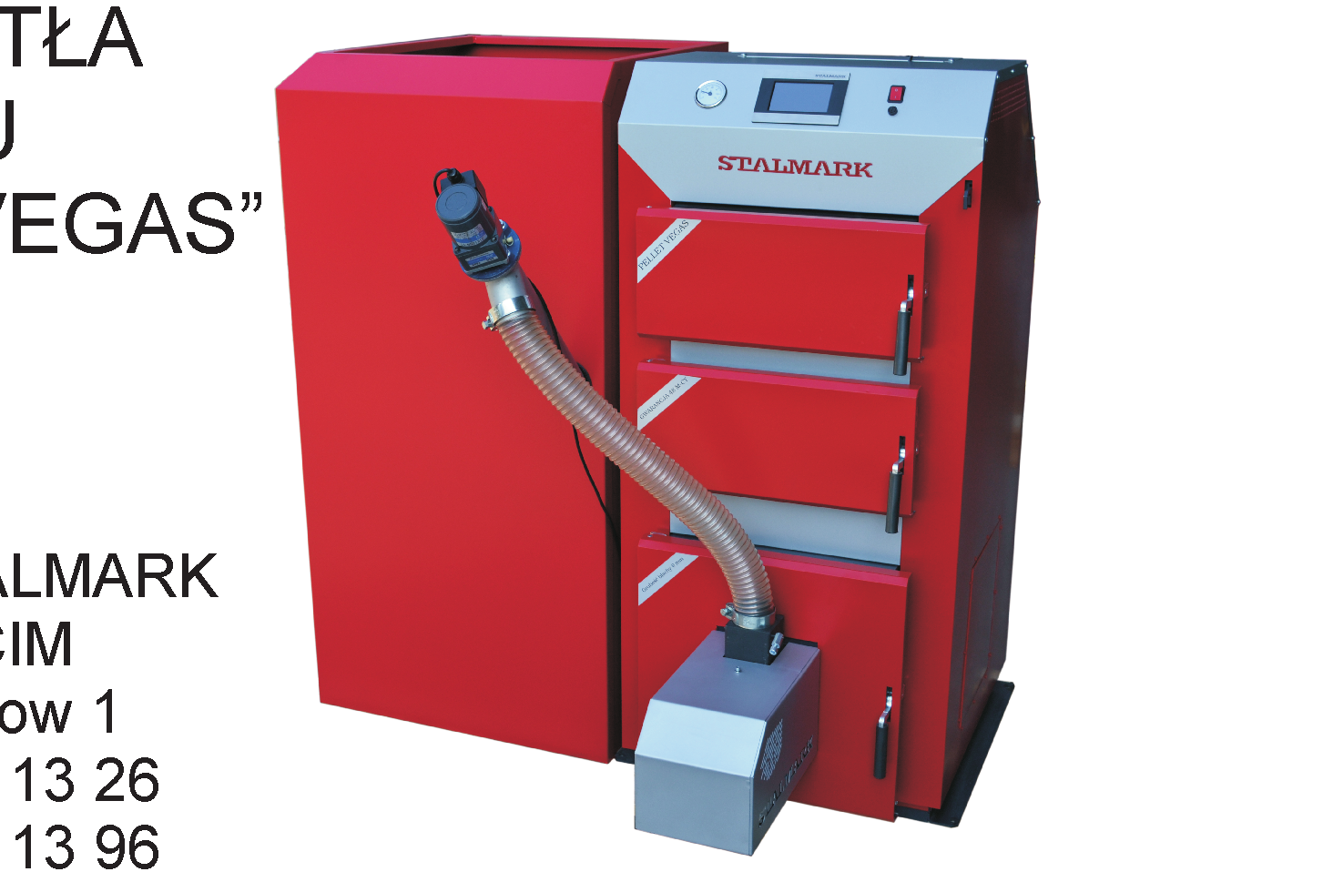 DOKUMENTACJA TECHNICZNO - RUCHOWA DOKUMENTACJA TECHNICZNA KOT A TYPU PELLET VEGAS Obs³uga kot³a PELLET VEGAS z mechanicznym dozowaniem paliwa Moc 11kW - 27kW z kart¹ gwarancyjn¹ DLA KOT A TYPU PELLET