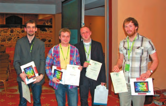 W sekcji MIKROSYSTEMY: Tomasz Grzebyk z Politechniki Wrocławskiej za poster: Koncepcja integracji mikrosystemu typu MEMS z miniaturową pompą próżniową W sekcji MATERIAŁY ELEKTRONICZNE I FOTONICZNE: