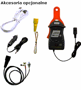 Test diody Zakres Napięcie przy nieobciążonym wejściu Dokładność 2,0 V 3,0 V ±(2,0% + 5 cyfr) Pomiar temperatury Zakres Rozdzielczość Dokładność od -50 C do 1300 C 0,1 C ±3 C od -58 F do 2372 F 0,1 F