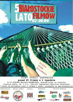Już dzis rusza największa impreza filmowa w regionie - V Białostockie Lato Filmów. Duży wybór filmów i imprez towarzyszących. Każdy, kto kocha kino znajdzie dla siebie coś ciekawego.