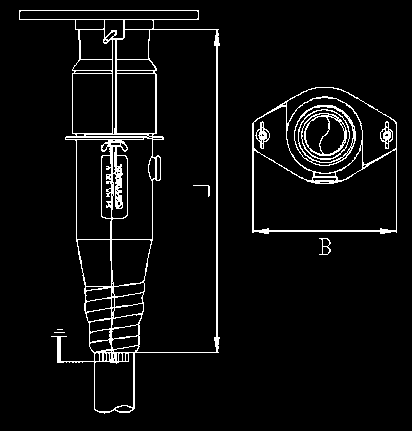 Œrednie napiêcie 0 G³wice G³wice knektrwe kablwe CWS 50A kv M, CGS 50A kv M G³wice knektrwe d kabli jedn y³wych izlacji z twrzyw sztucznych CWS L CGS H B B L Zastswanie Budwa G³wice knektrwe prste i