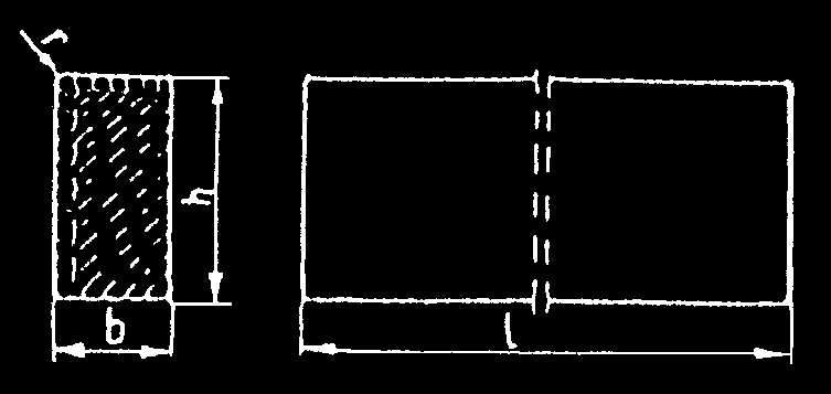 ZAŁĄCZNIK 2 PRZYKŁADY KRAWĘŻNIKÓW ŁUKOWYCH (wg [5]) a) wklęsłego b) wypukłego Oznaczenia: 1 Krawężnik, 2 Jezdnia, 3 Długość, 4 Promień, 5 Kanał odpływowy ZAŁĄCZNIK 3 PRZYKŁADY KRAWĘŻNIKÓW TYPU