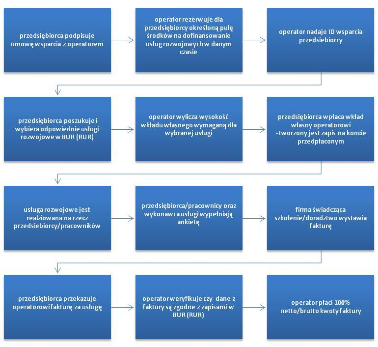 Schemat postępowania w ramach