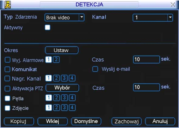 OBSŁUGA REJESTRATORA oraz opcje nagrywania z terminarza w menu nagrywania (Menu główne Zaawansowane Nagrywanie).