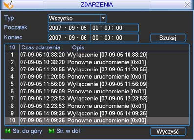 STRUKTURA MENU I OPIS DOSTĘPNYCH FUNKCJI Rys. 5-42. HDD Info czas zapisu. Tutaj kliknięcie na przycisk Pojemność dysków przywraca okno, jak na rysunku 5-41. 5.6.