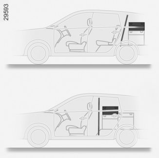 SIATKA ODDZIELAJĄCA BAGAŻE (1/2) A 1 2 B 4 5 3 Zależnie od wersji pojazdu, podczas przewożenia zwierząt lub bagażu zalecane jest ich odizolowanie od części pasażerskiej.