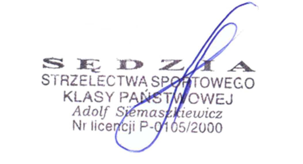 SKŁAD SĘDZIOWSKI : 1. Obserwator ŚZSS Andrzej Sutkowski - sędzia klasy P (0860/I/11) 2. Sędzia Główny Zawodów Michał Krajewicz - sędzia klasy P (1440/P/07) 3. Przewodniczący Komisji Klasyf.