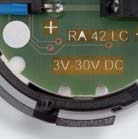 RA LC Okrągły-wskaźnik Wezwanie alarmowe wykonane Low Current Pierścień zaciskowy Grubość płyty czołowej 1.5 mm... 8 mm Technika.1 mm².