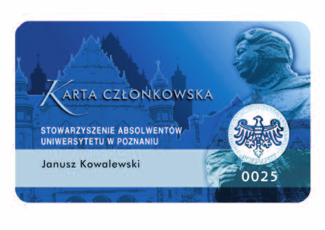 25-lecie STOWARZYSZENIA WAR TO WIE DZIEĆ ABSOLWENTÓW UAM Człon kiem Sto wa rzy sze nia mo że być każ dy ab sol went Uni wer sy te tu Po znań skie go i Uni wer sy te tu im. Ada ma Mic kie wi cza.