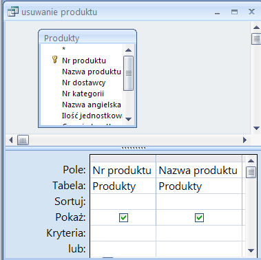 Uwaga. Podając nazwę tabeli docelowej, musimy być pewni, iż tabela o takiej nazwie istnieje. 4.