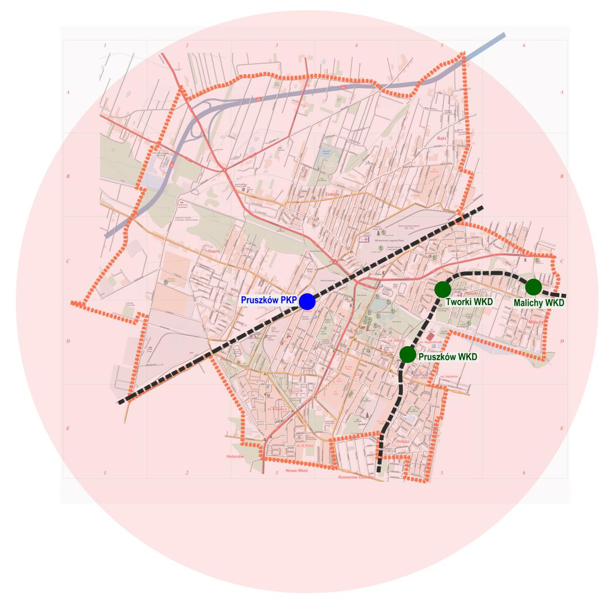 Plan zrównoważonego rozwoju publicznego transportu zbiorowego miasta Pruszków. 12 Dziennik Urzędowy Województwa Mazowieckiego 13 Poz. 1852 Rys. 4.