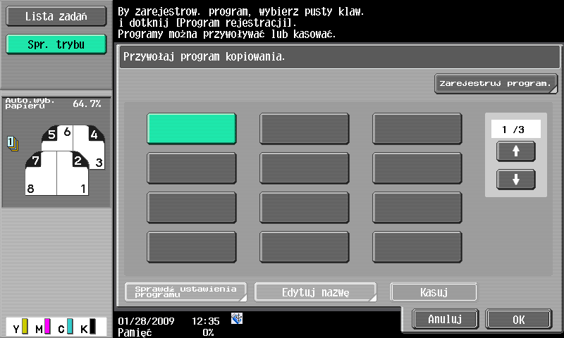 3.11 Łatwe przywołanie często używanych funkcji 3 3.