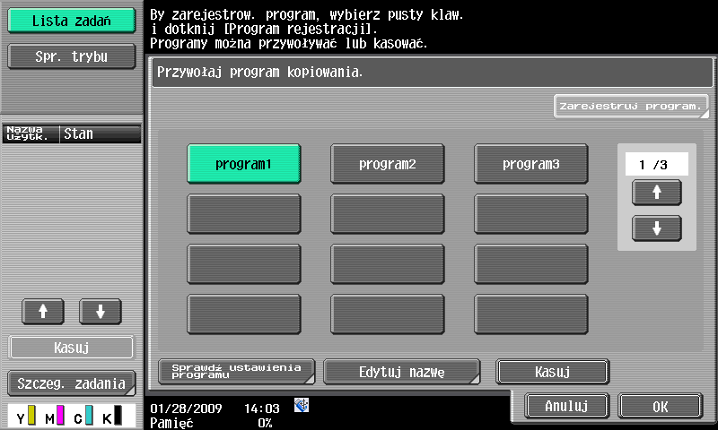 3 Łatwe przywołanie często używanych funkcji 3.