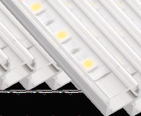 60. Profil aluminiowy LINE XL (długość: 2m) KLOSZ WCISKANY 16mm 7mm 13,5mm 8-10mm * profil oferowany z kloszem, zaślepki dostępne osobno Kolor klosza: TR ML Profil z kloszem transparentnym:
