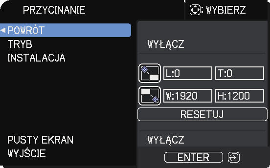 Obsługa projektora 4.